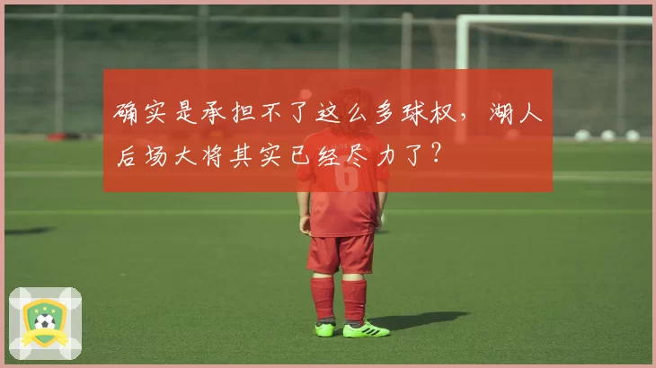确实是承担不了这么多球权,湖人后场大将其实已经尽力了?