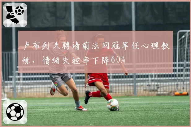 卢布列夫聘请前法网冠军任心理教练，情绪失控率下降60%